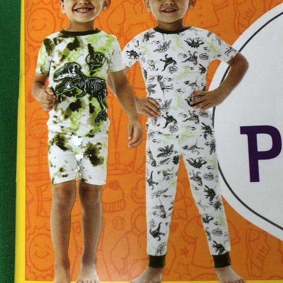 Members Mark 4 Piece Dinosaur Pajama Set for Boys Sz 6 New in Package - Picture 1 of 5